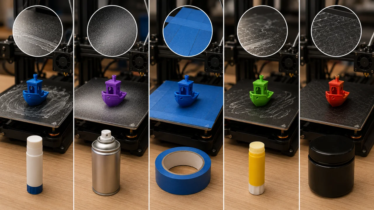 3D Baskıda Yatak Yapıştırıcıları: Hangi Yöntem Ne Zaman Kullanılır?