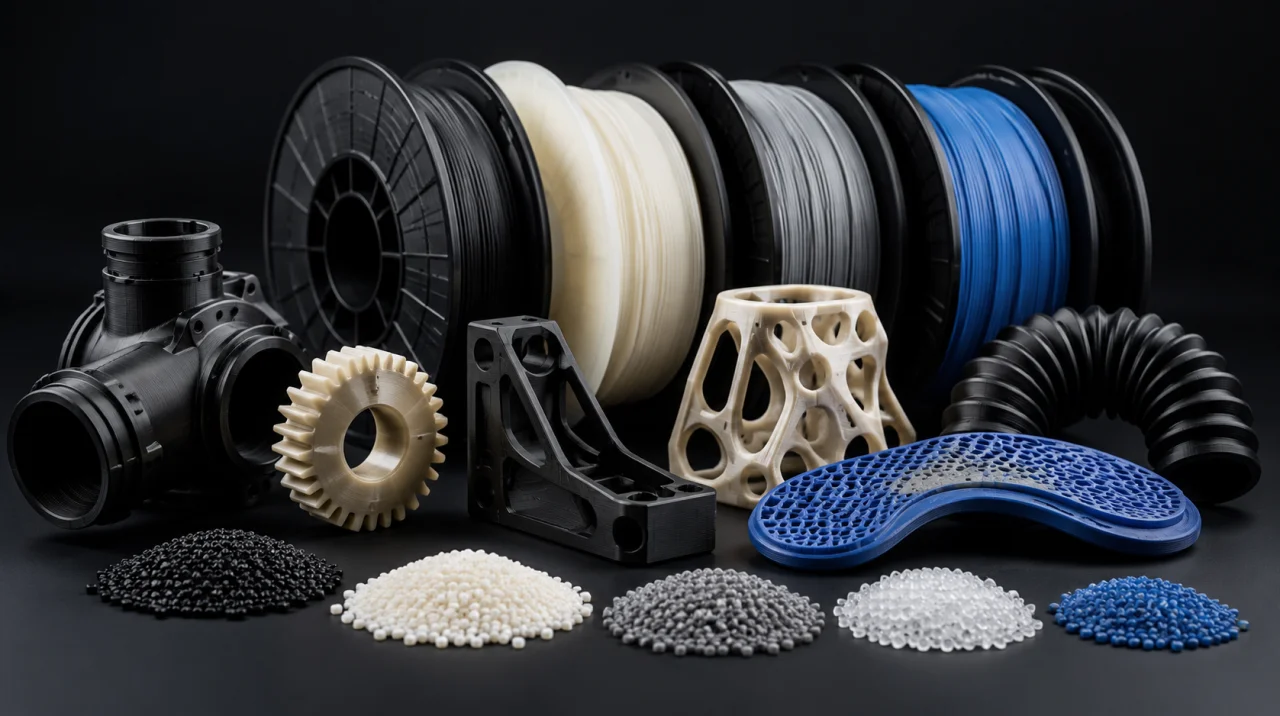 Endüstriyel 3D Baskı Malzemeleri: Naylon, TPU ve Mühendislik Plastikleri Rehberi