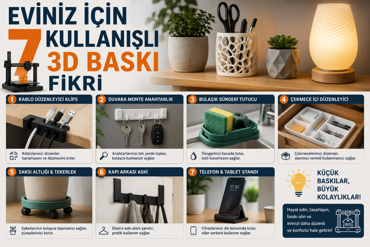 Eviniz İçin 7 Kullanışlı 3D Baskı Fikri