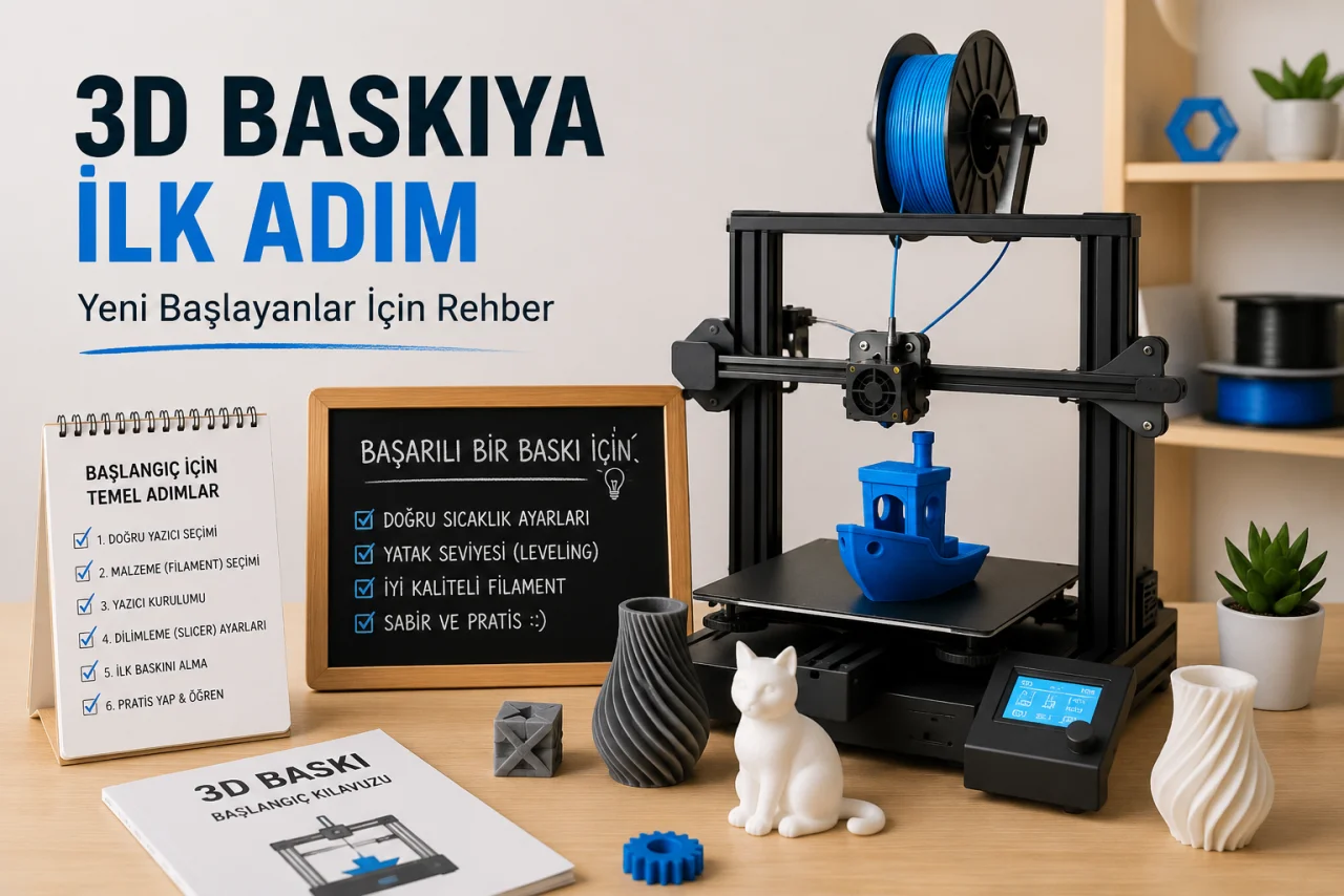 Sıfırdan 3D Baskıya Başlama Rehberi: Bilmeniz Gereken Her Şey