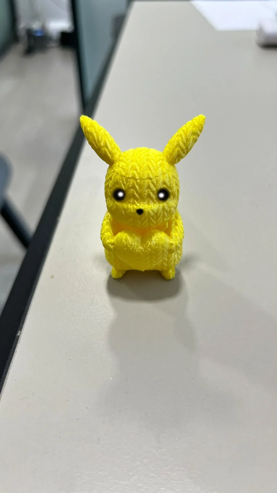 ÖRGÜ DOKULU PİKACHU 3D BASKI FİGÜRÜ