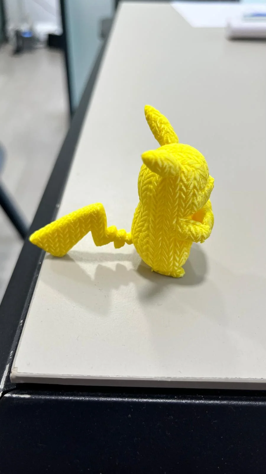 ÖRGÜ DOKULU PİKACHU 3D BASKI FİGÜRÜ