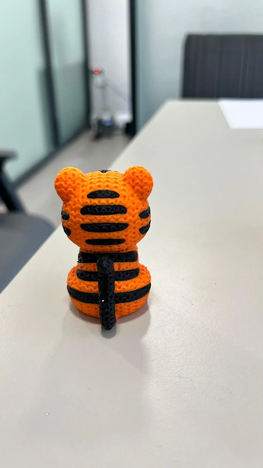 3D BASKILI ÖRGÜ MODELLİ AMS SEVİMLİ KAPLAN FİGÜRÜ
