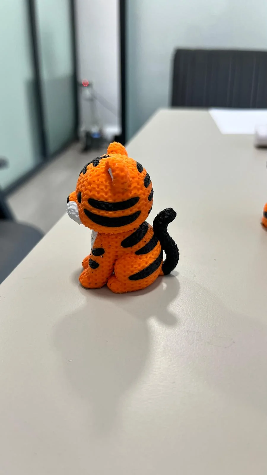 3D BASKILI ÖRGÜ MODELLİ AMS SEVİMLİ KAPLAN FİGÜRÜ