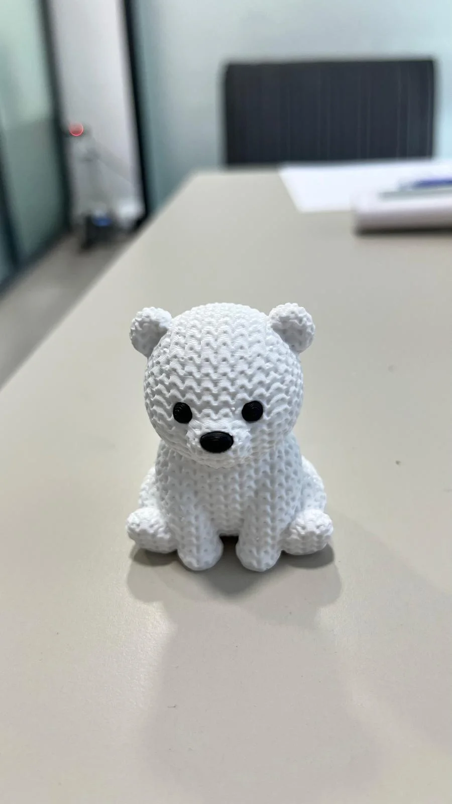 SEVİMLİ KUTUP AYISI FİGÜRÜ ÖRGÜ MODEL 3D BASKI