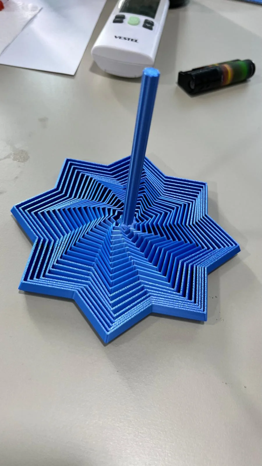Spiral Fidget Oyuncak - 10 Kenarlı Yıldız Illüzyonlu Stres Oyuncağı - Overthink Için Rahatlatıcı Ses