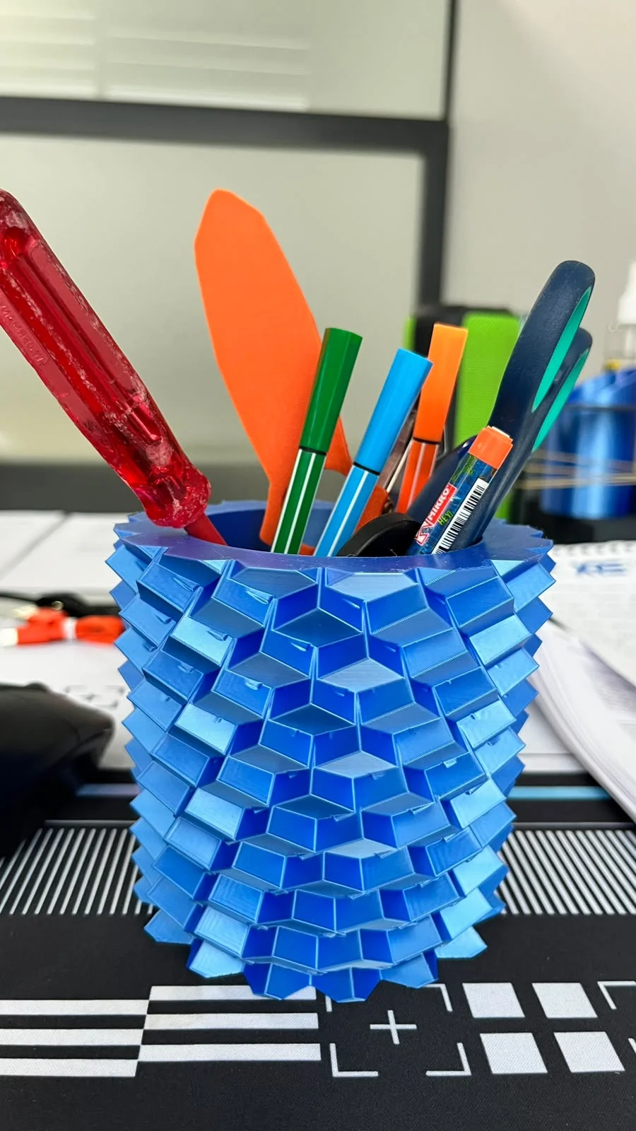 3D Baskı Kristal Detaylı Kalemlik