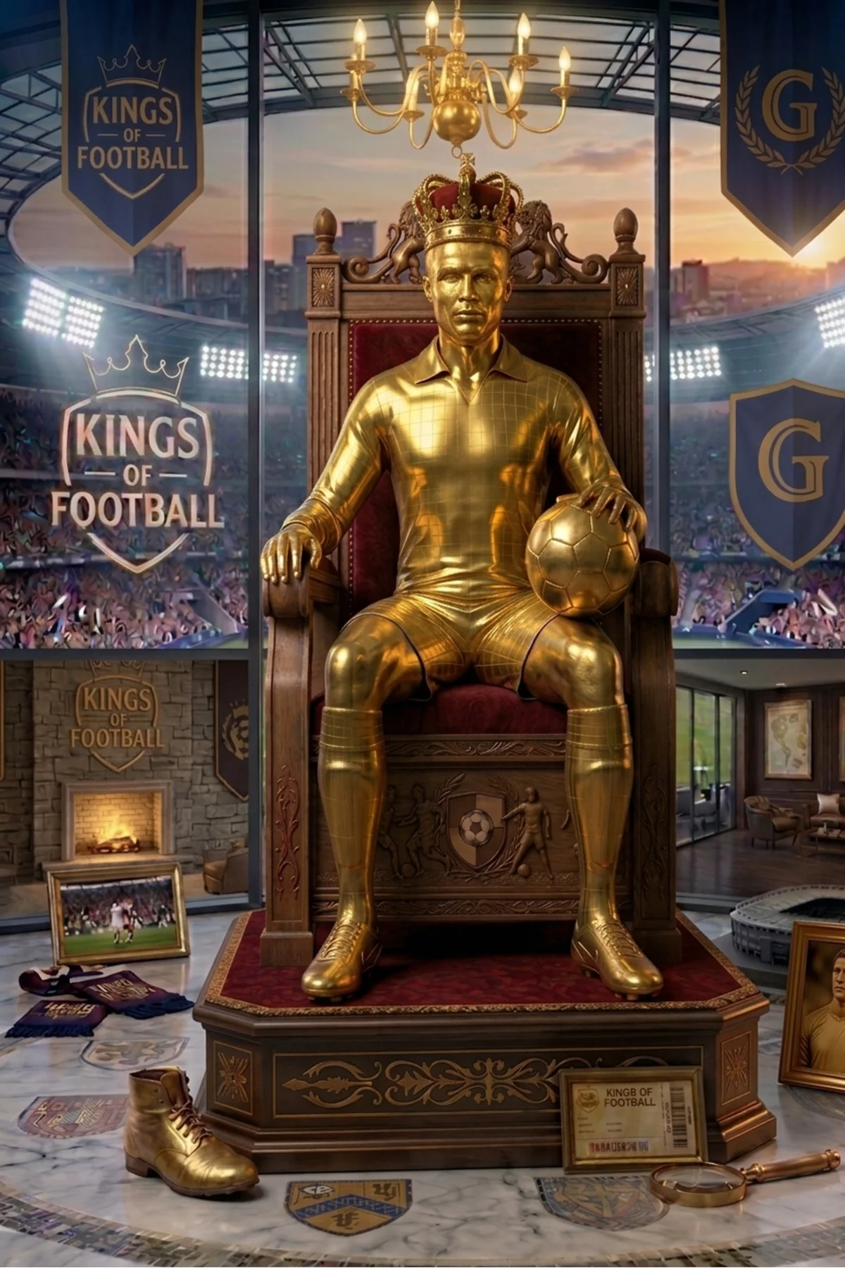 Kings Of Football | Kral Cristiano Futbolcu Figür