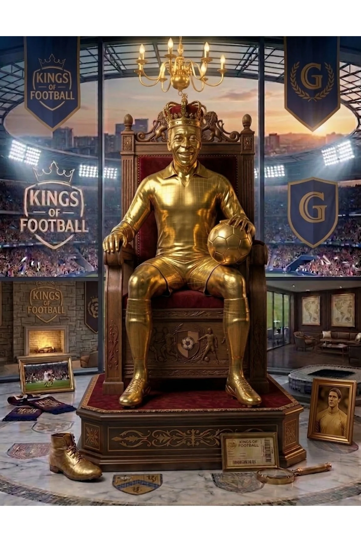 Kings Of Football | Kral Pele Futbolcu Figür