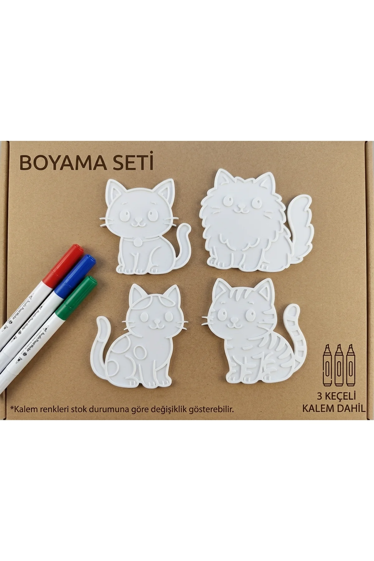 Sevimli Kedilerle Eğlenceli Boyama Seti