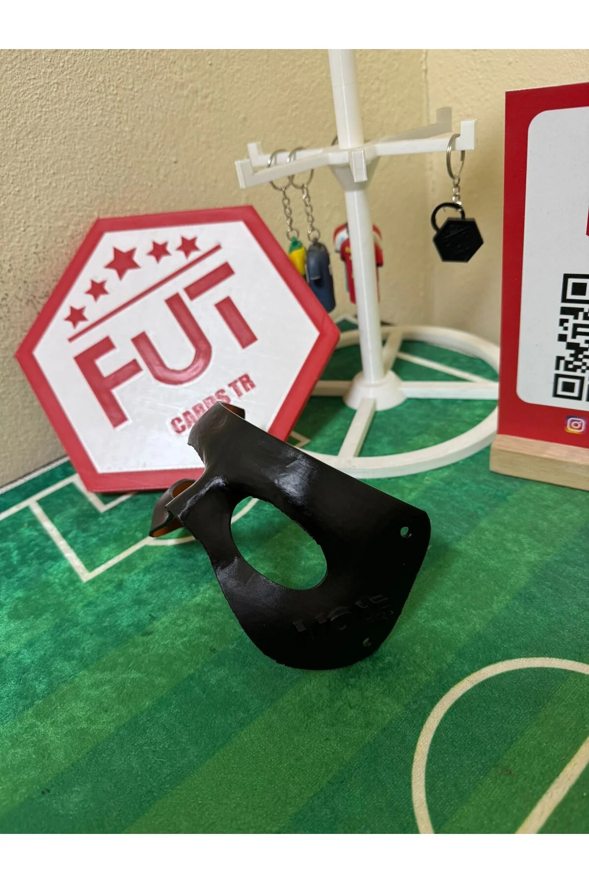Futbolcu Maskesi Maç Desenli Lastikli