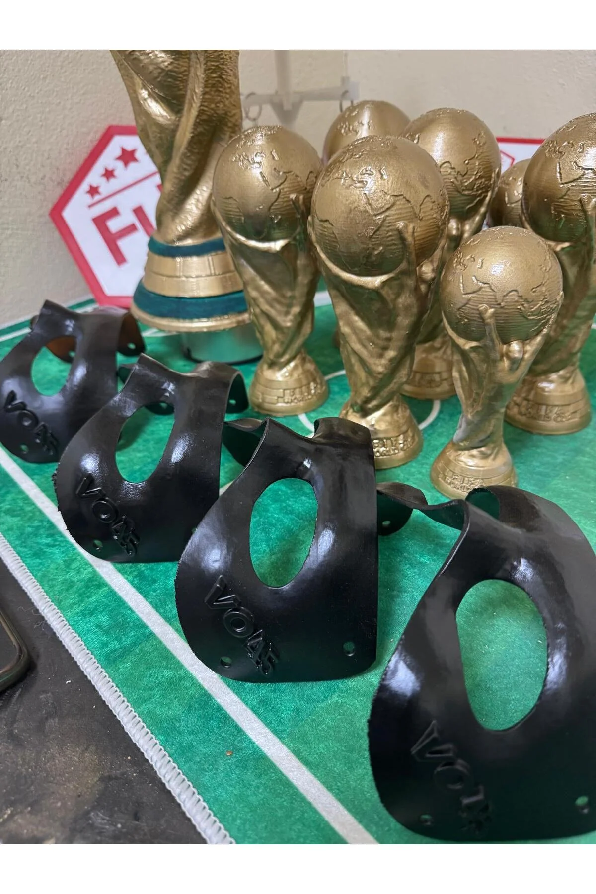 Futbolcu Maskesi Maç Desenli Lastikli