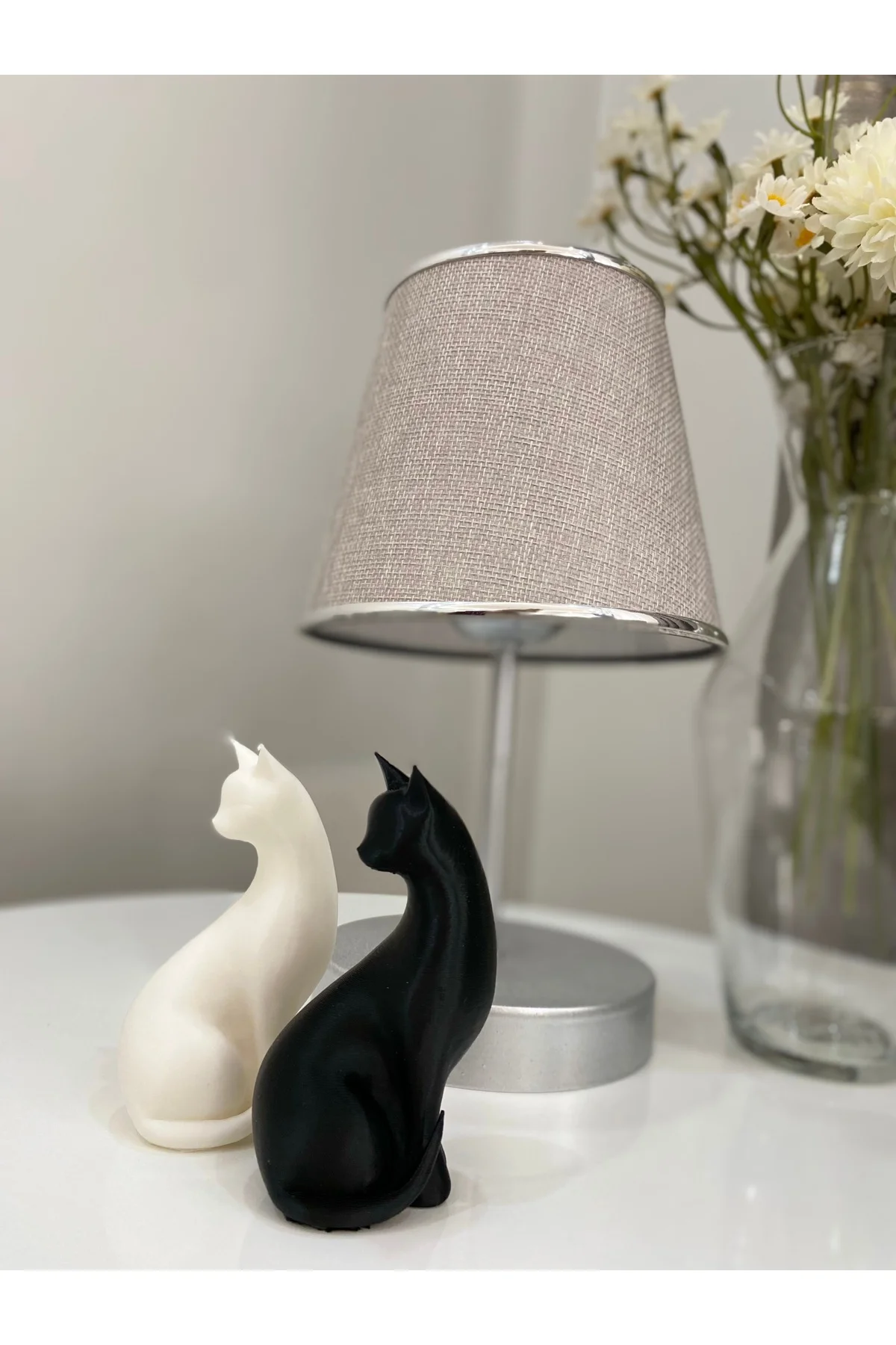 Kedi Figürlü Biblo(İKİ Adet)(10 Cm)