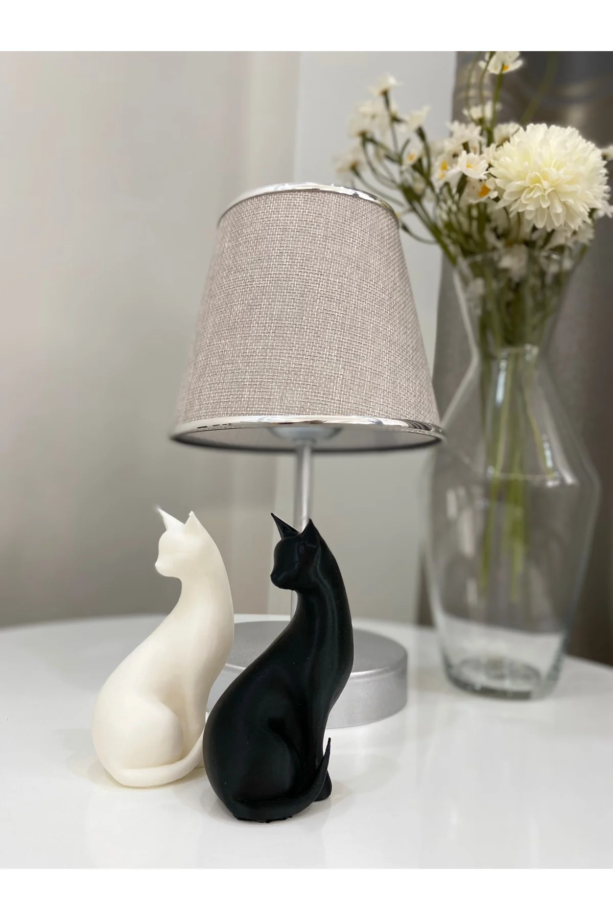 Kedi Figürlü Biblo(İKİ Adet)(10 Cm)