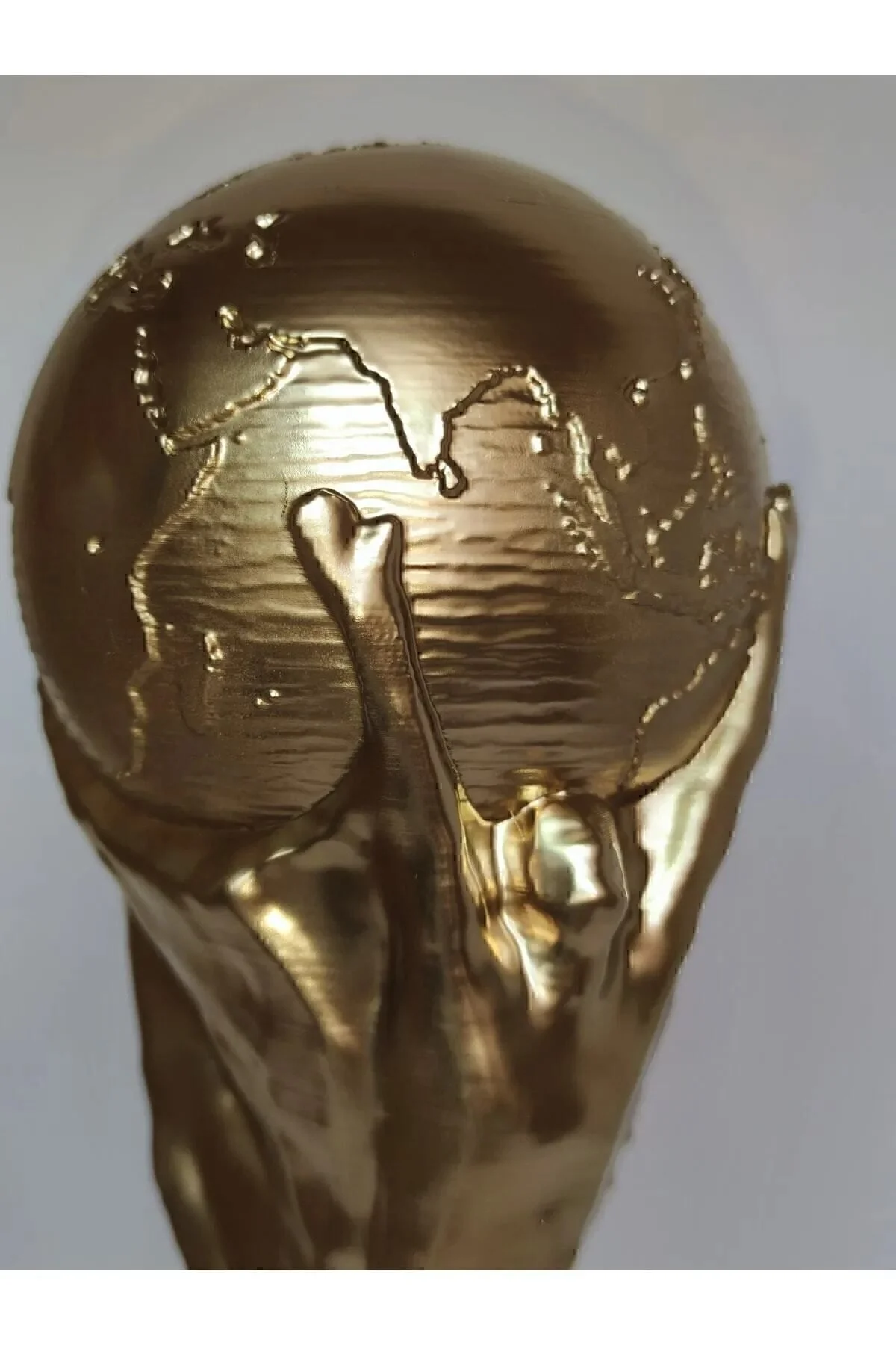 15 Cm Boy Fifa Dünya Kupası Gold Kaplama Messi Qatar Futbol