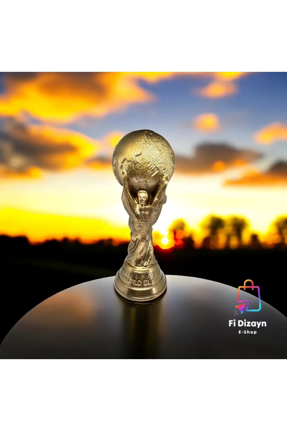 20 Cm Boyut Gold Kaplama Dünya Kupası